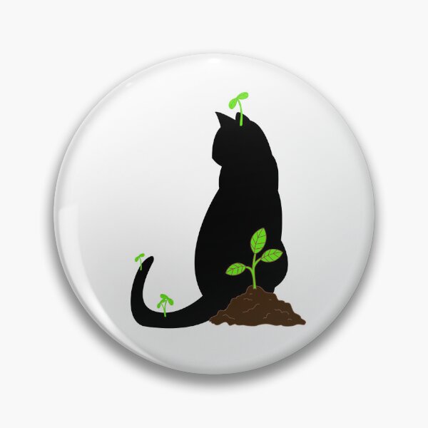 Item preview, Garden Cat Silouette Design designed and sold by CarefulCreation.