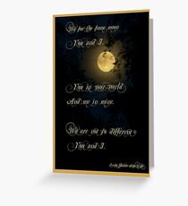 You and I Greeting Card