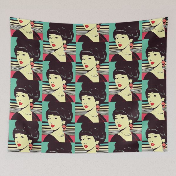Item preview, Asian Girl Pop Art Bold And Vibrant 1950s Midcentury designed and sold by StudioEsMoncher.