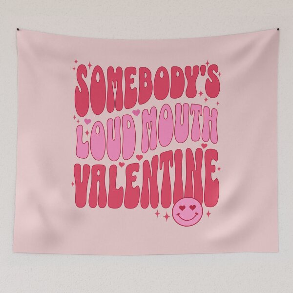 Item preview, Somebody's Loud Mouth Valentine Funny Valentines Day Gift for Wife Back designed and sold by PUFFYP.