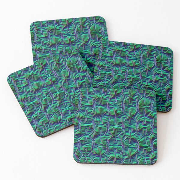 Item preview, Green and Blue Scarab Tiled Pattern Texture designed and sold by TheRulerofEarth.