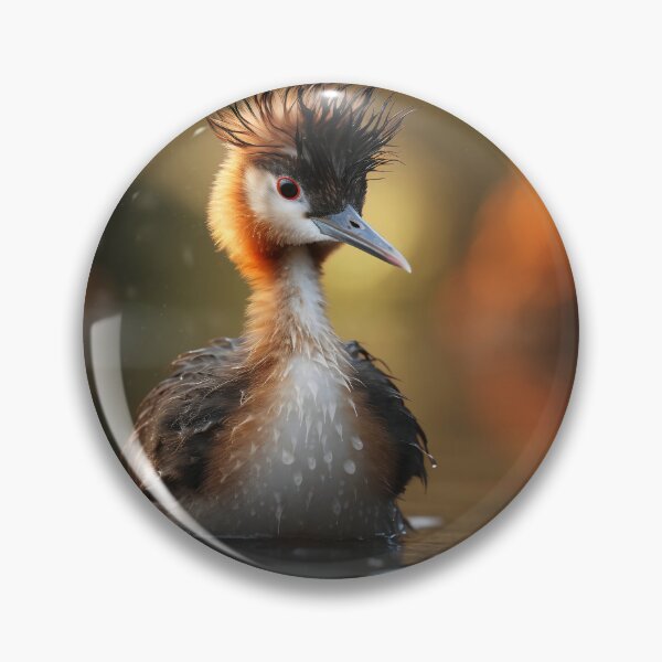 Item preview, Pūteketeke (Australasian crested grebe) designed and sold by Brendon987.