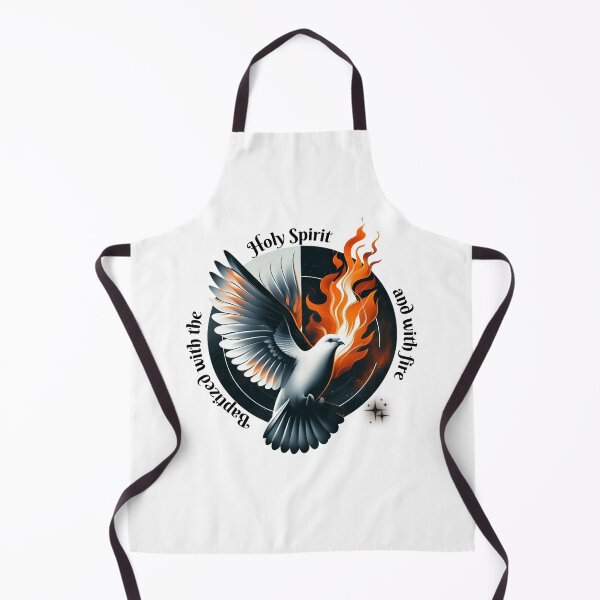 Item preview, Baptized with the Holy Spirit and with Fire, Dove art designed and sold by Faithloveshop.