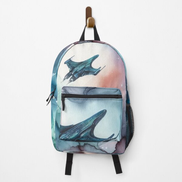 Item preview, Artistic Watercolor Spaceship and Nebula Poster – A Sci-Fi Fantasy Journey for Dreamers designed and sold by mymagicstoreus.