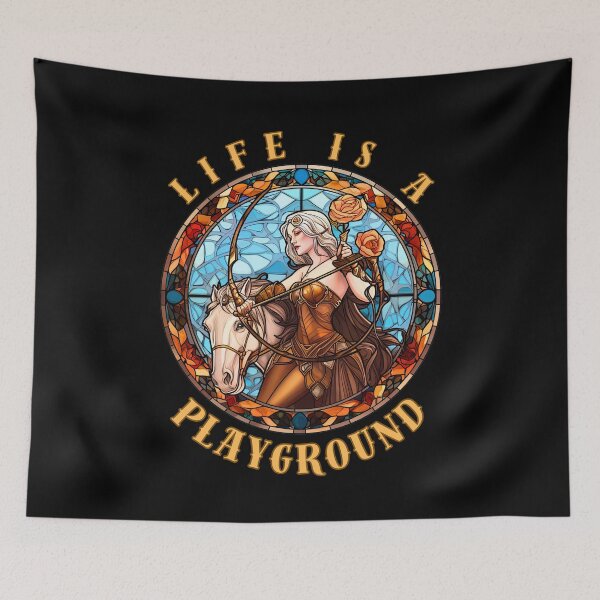 Item preview, Life Is A Playground. sagittarius sign designed and sold by ZodiacWonders.