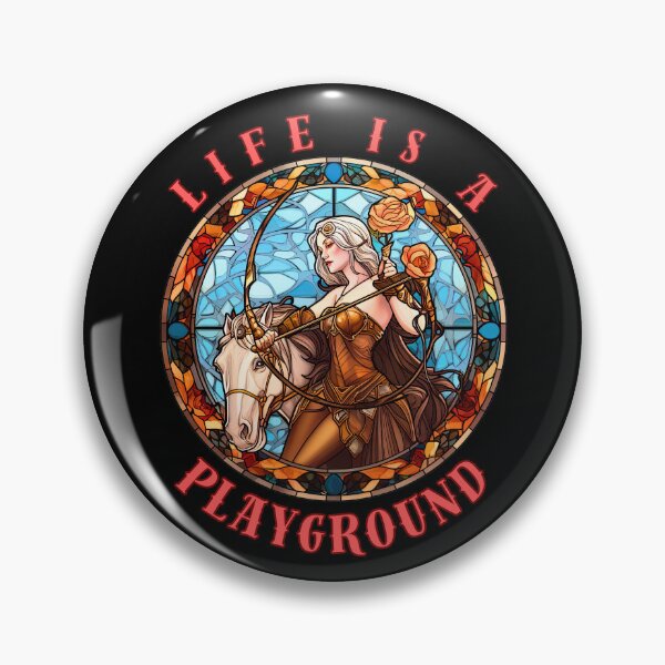 Item preview, Life Is A Playground. sagittarius astrology designed and sold by ZodiacWonders.