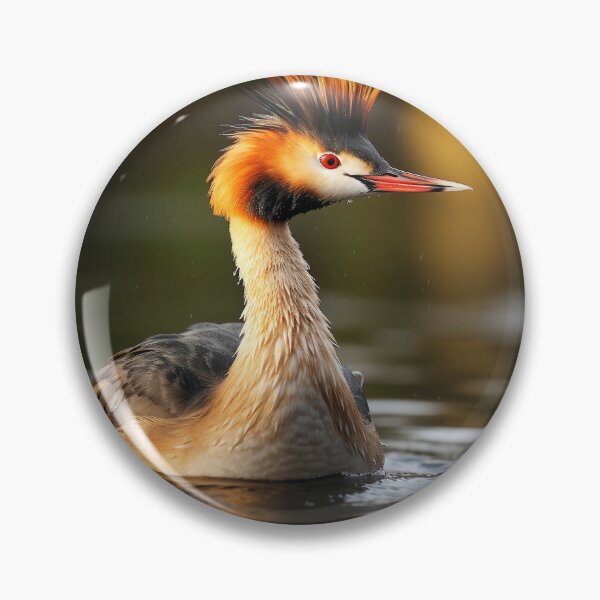 Item preview, Water Spirits: Pūteketeke (Australasian crested grebe) designed and sold by Brendon987.