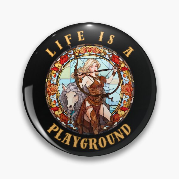 Item preview, Life Is A Playground. sagittarius sayings designed and sold by ZodiacWonders.