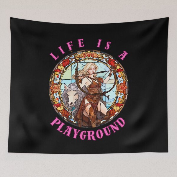 Item preview, Life Is A Playground. cute sagittarius designed and sold by ZodiacWonders.