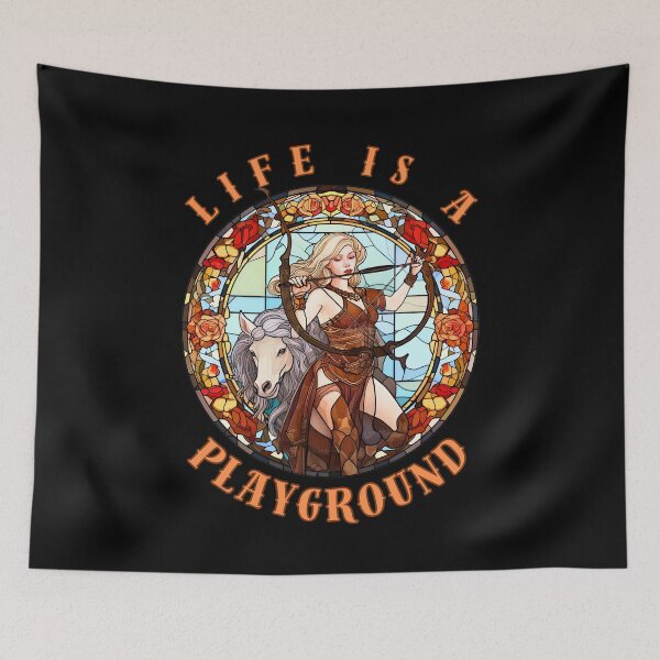 Item preview, Life Is A Playground. sagittarius november designed and sold by ZodiacWonders.