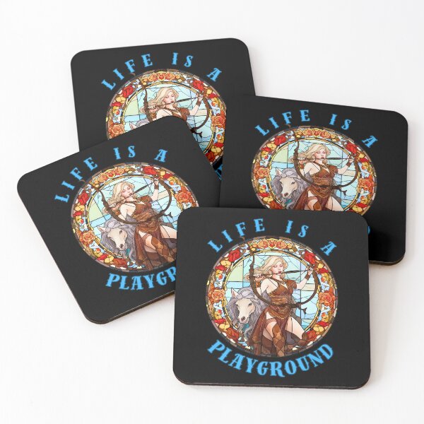 Item preview, Life Is A Playground. sagittarius astrological sign designed and sold by ZodiacWonders.