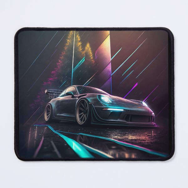 Item preview, Luminous GT3 Abstract: Porsche-Inspired Neon Art designed and sold by iQuorra.