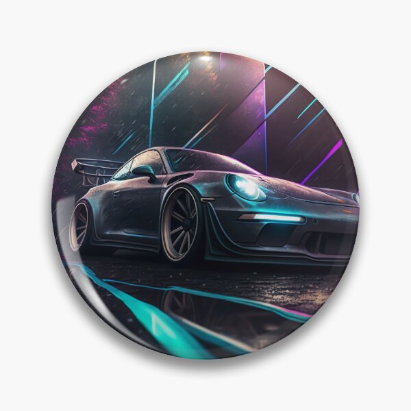 Item preview, Luminous GT3 Abstract: Porsche-Inspired Neon Art designed and sold by iQuorra.