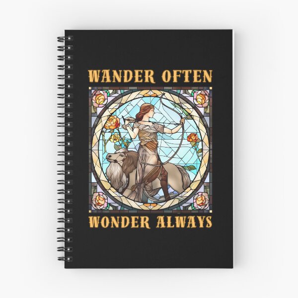 Item preview, Wander Often, Wonder Always. sagittarius sign designed and sold by ZodiacWonders.