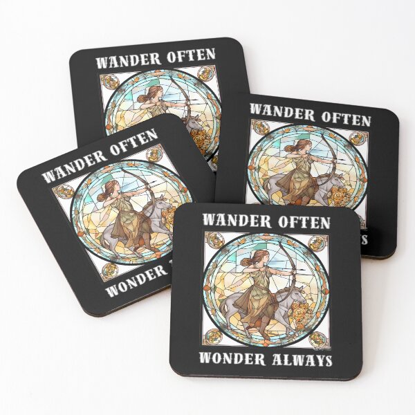 Item preview, Wander Often, Wonder Always. sagittarius funny designed and sold by ZodiacWonders.