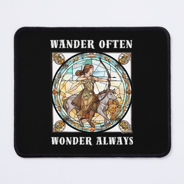 Item preview, Wander Often, Wonder Always. sagittarius funny designed and sold by ZodiacWonders.