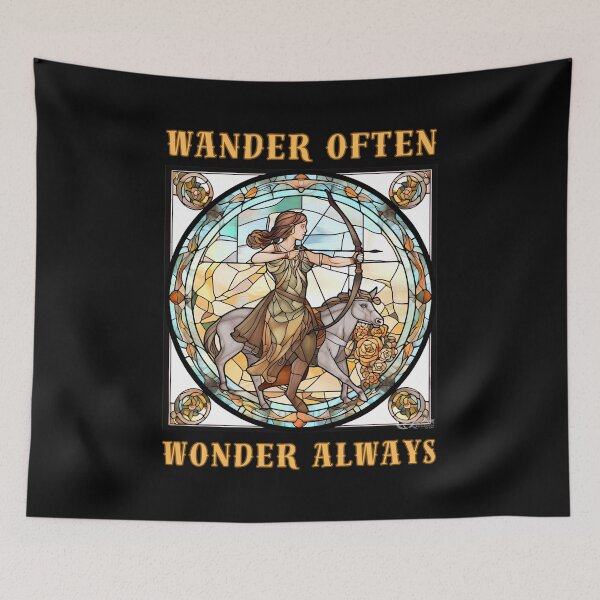 Item preview, Wander Often, Wonder Always. sagittarius sayings designed and sold by ZodiacWonders.