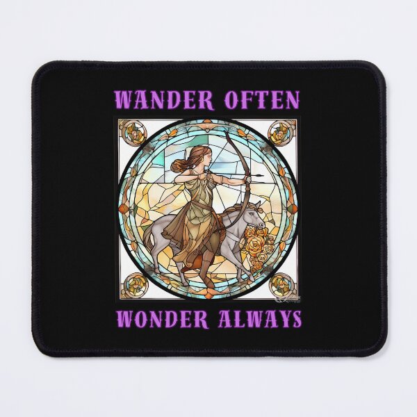 Item preview, Wander Often, Wonder Always. sagittarius astrological sign designed and sold by ZodiacWonders.