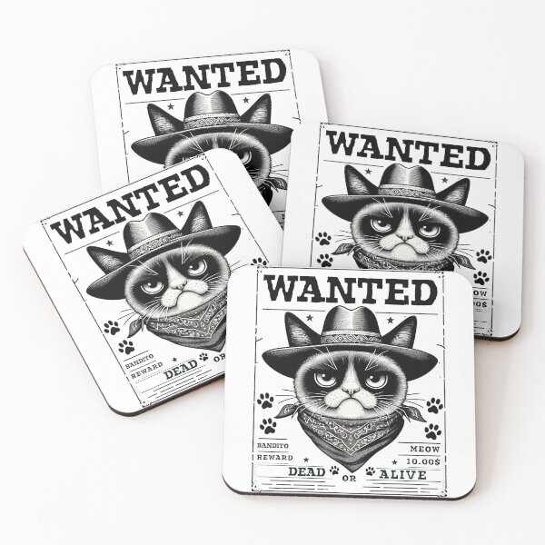Item preview, Wanted Meow designed and sold by UnrealQuake.