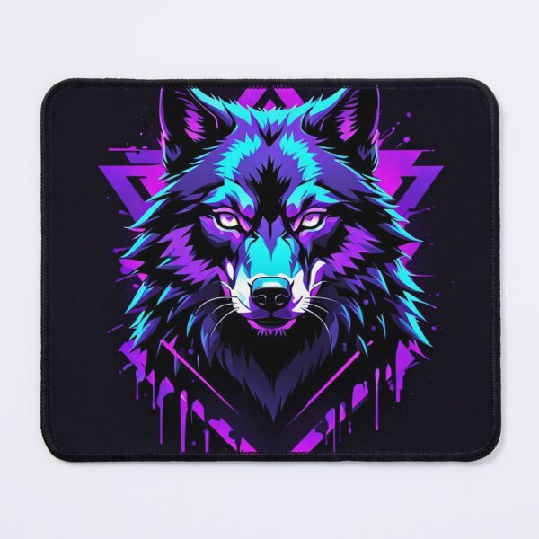Item preview, Purple, Blue And Pink Wolf designed and sold by Gabriela McDaniel.