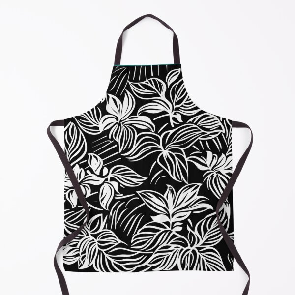 Item preview, Black and White Batik Floral Pattern designed and sold by HausKatz.