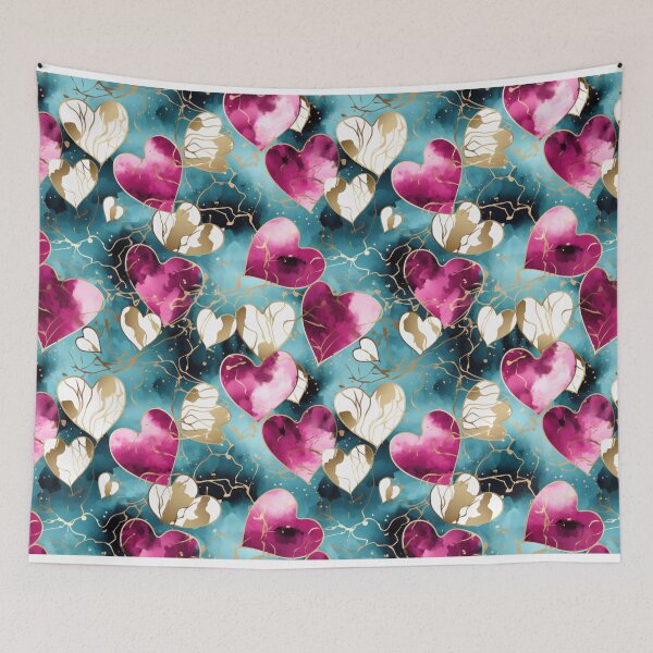 Item preview, Valentine's Day Heart Pattern, Red Heart Graphic designed and sold by graphicmeyou.