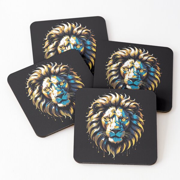 Item preview, Gold And Black Lion  designed and sold by Gabriela McDaniel.