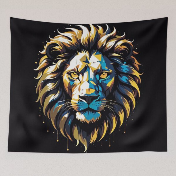 Item preview, Gold And Black Lion  designed and sold by Gabriela McDaniel.