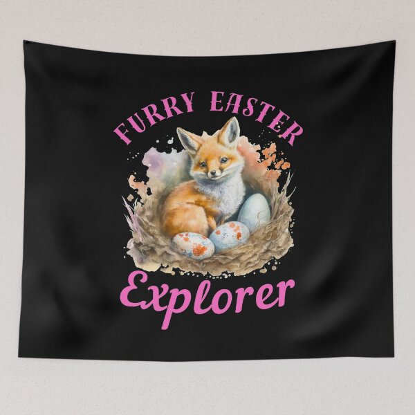 Item preview, Furry Easter Explorer. cool fox designed and sold by FoxVibes.
