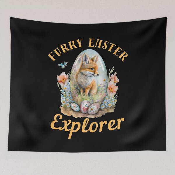 Item preview, Furry Easter Explorer. fox saying designed and sold by FoxVibes.