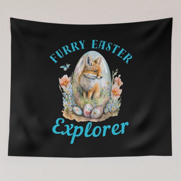 Item preview, Furry Easter Explorer. vintage fox designed and sold by FoxVibes.