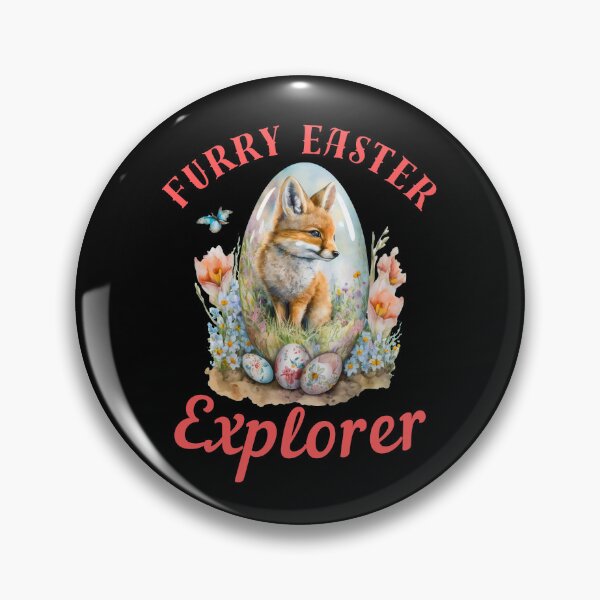 Item preview, Furry Easter Explorer. retro fox designed and sold by FoxVibes.