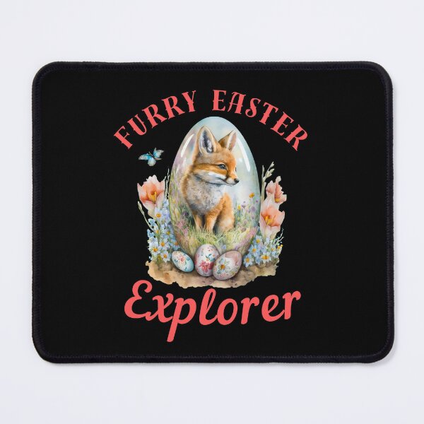 Item preview, Furry Easter Explorer. retro fox designed and sold by FoxVibes.