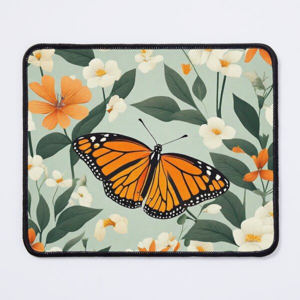 Item preview, 004 Danaus Plexippus Butterfly in Nordic Minimalist Design designed and sold by Alexis Art Collection.