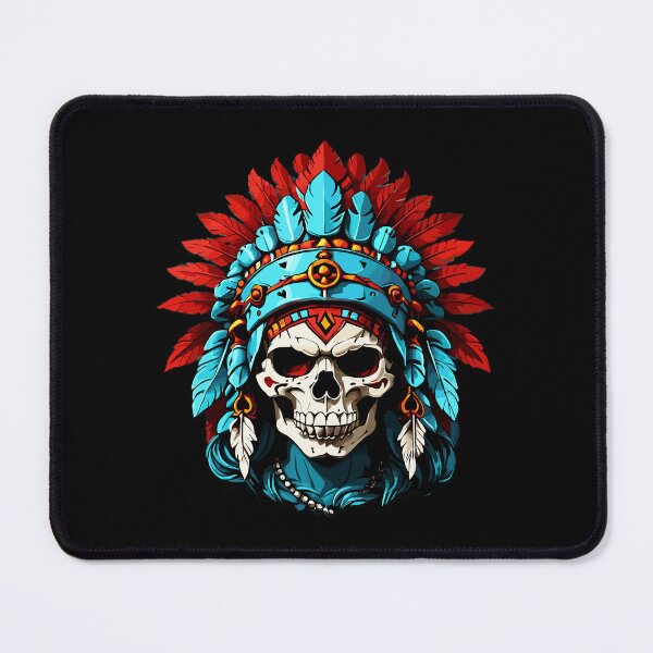 Item preview, Native American Indian Chief Skull Motorcycle Headdress designed and sold by wingstar.