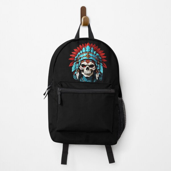 Item preview, Native American Indian Chief Skull Motorcycle Headdress designed and sold by wingstar.