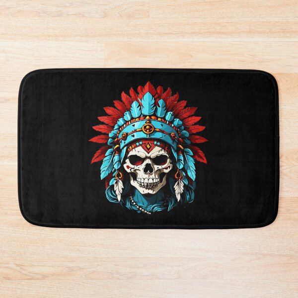 Item preview, Native American Indian Chief Skull Motorcycle Headdress designed and sold by wingstar.
