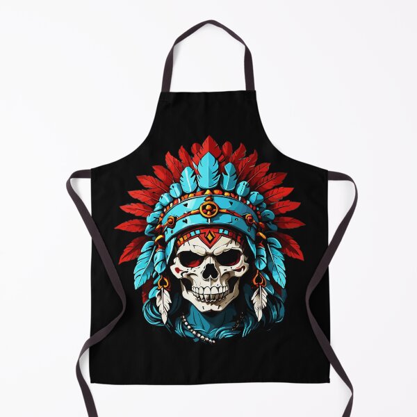 Item preview, Tocado de motocicleta con calavera de jefe indio nativo americano designed and sold by wingstar.