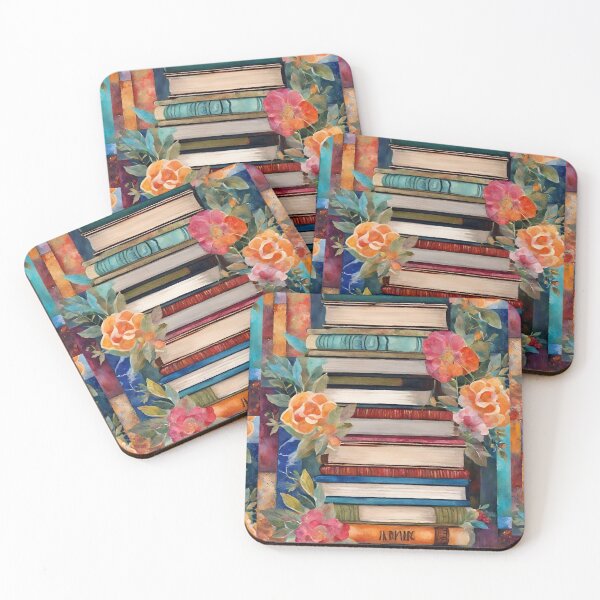 Item preview, Bright Bookish Florals designed and sold by echowood26.