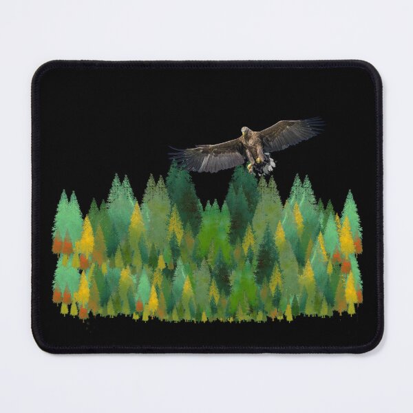Item preview, Green Forest with Eagle flying (+ View this design on 75+ products) designed and sold by Julien Hebbrecht.