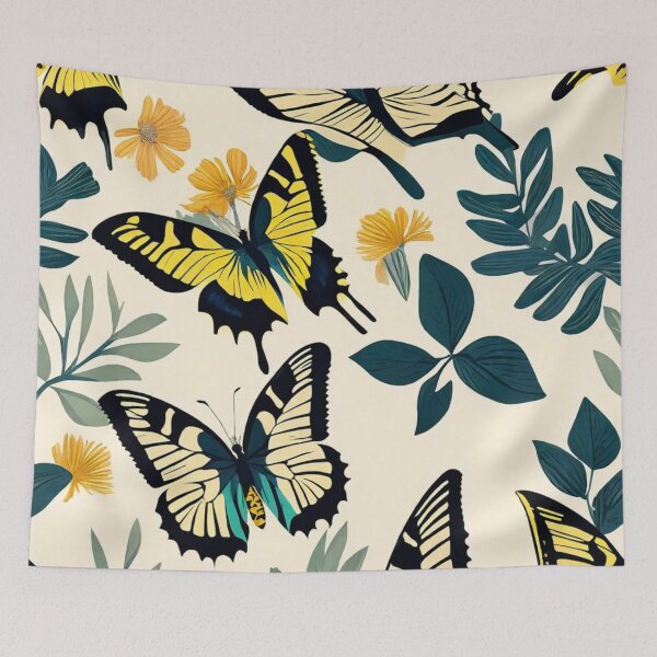 Item preview, 003 Eastern Tiger Swallowtail Butterfly in Nordic Minimalist Design designed and sold by Alexis Art Collection.