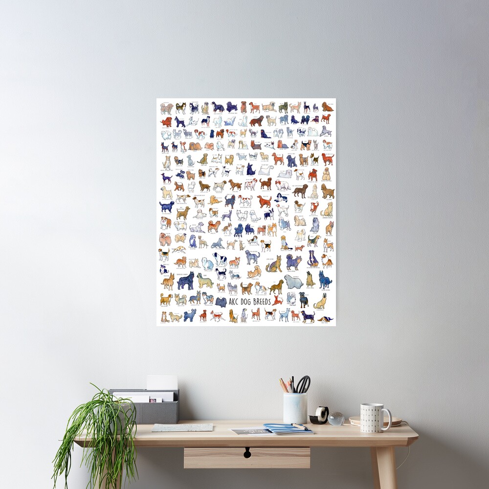 Every AKC Dog Breed Poster