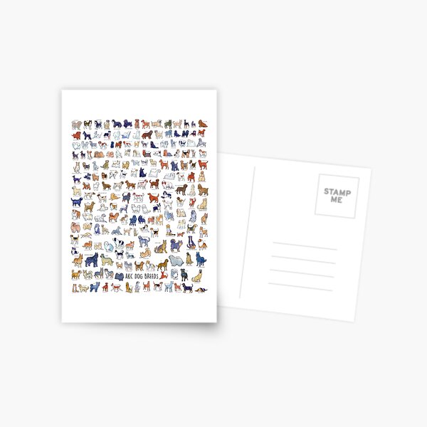 Every AKC Dog Breed Postcard