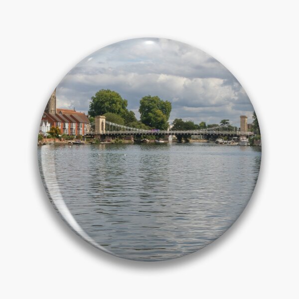 Item preview, Boats on the River Thames with church and bridge in the background, Marlow, Buckinghamshire, England designed and sold by Kevin Hellon.