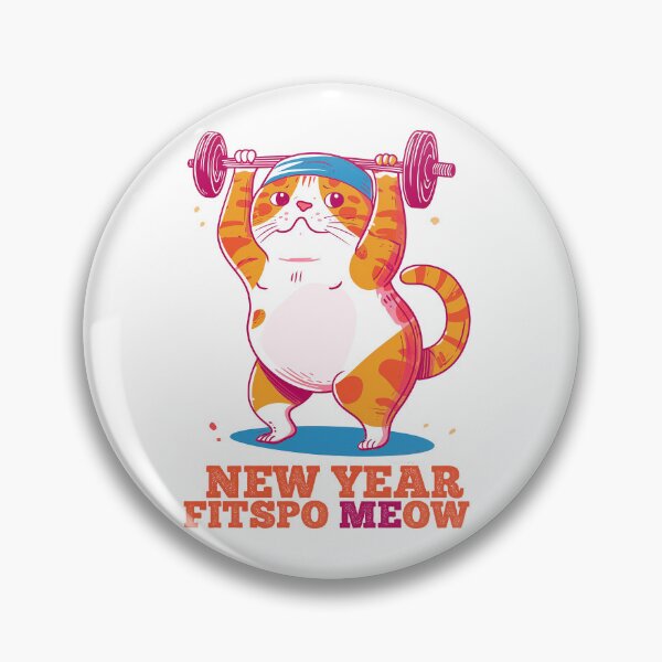 Artikelvorschau, Katzenfitness. Neujahrsvorsatz. Fitness. Fitspo Cat 2 entworfen und verkauft von DayummnDesigns.