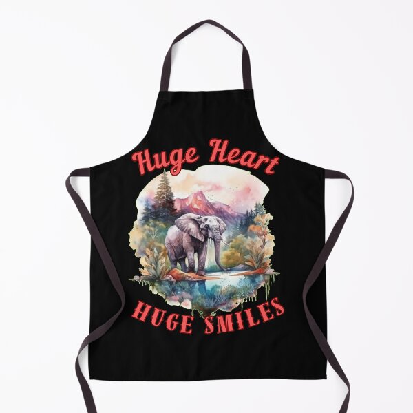 Item preview, Huge Heart, Huge Smiles. colorful elephant designed and sold by ElephantVibes.
