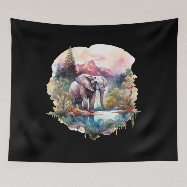 Item preview, Wild Elephant designed and sold by ElephantVibes.