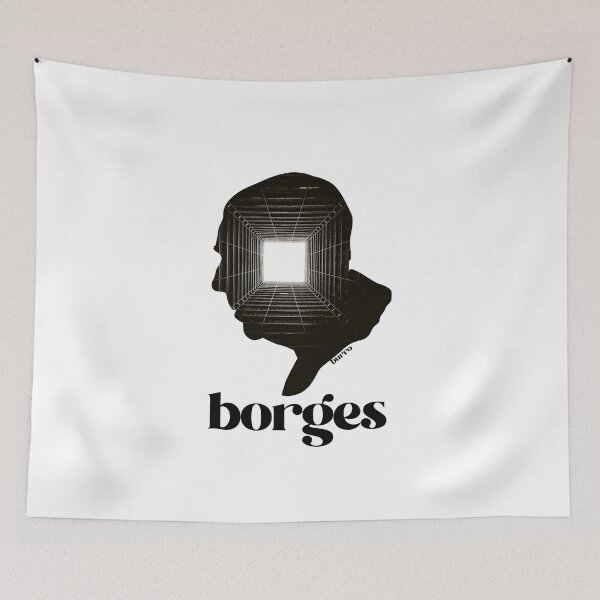 Item preview, Jorge Luis Borges Silhouette art illustration designed and sold by burrotees.