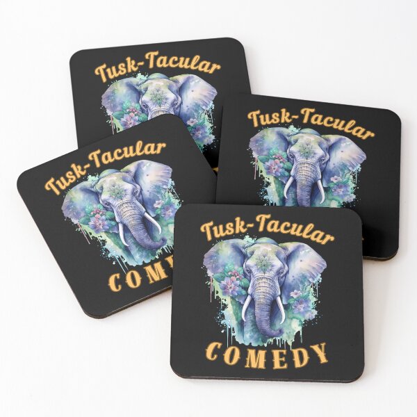 Item preview, Tusk-Tacular Comedy. elephant lover designed and sold by ElephantVibes.