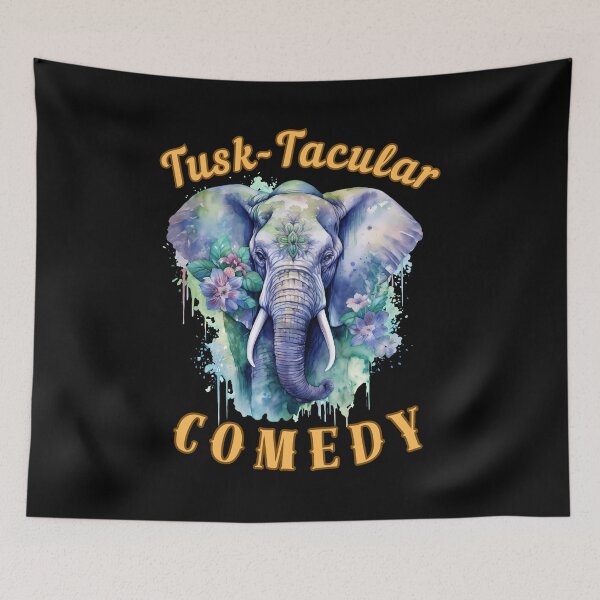 Item preview, Tusk-Tacular Comedy. elephant lover designed and sold by ElephantVibes.